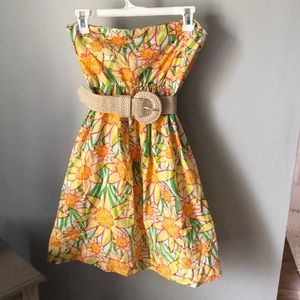 Lily Pulitzer Wyatt Daffodil Strapless Dress